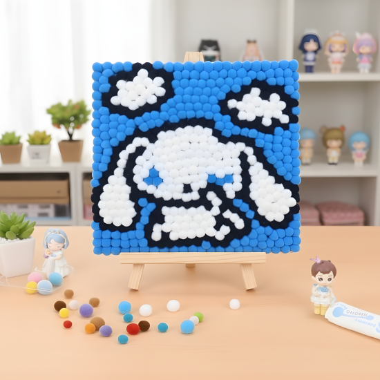 Pompom Ball Mosaic Art